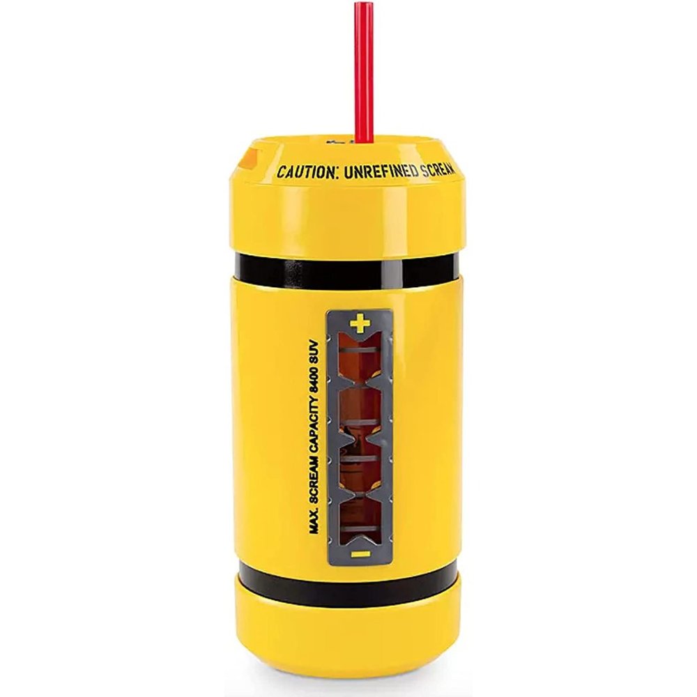 Disney Parks Exclusive - Water Bottle with Straw Monsters Inc Scream Canister